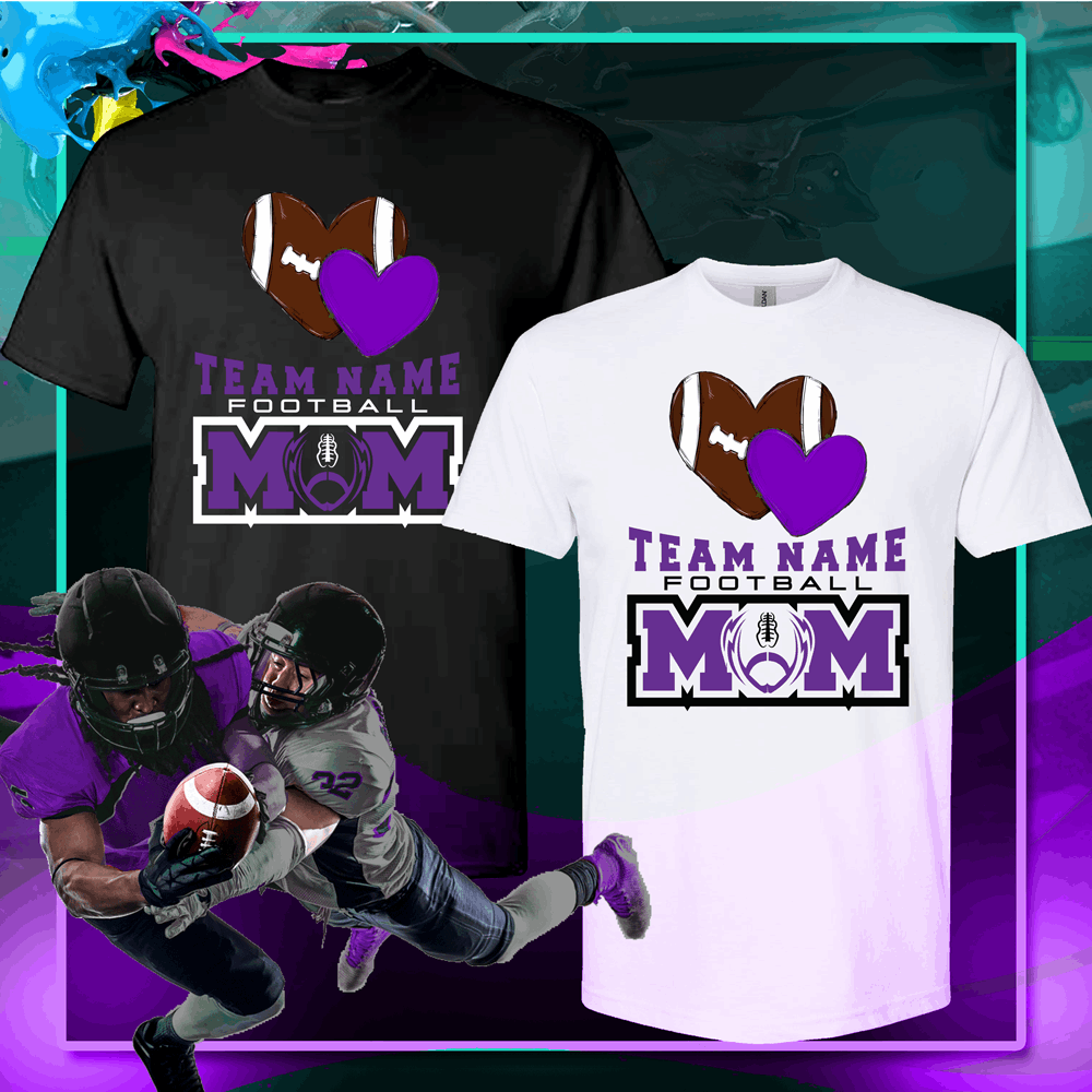 Custom football mom shirt football shirts designs Football spirit shirts