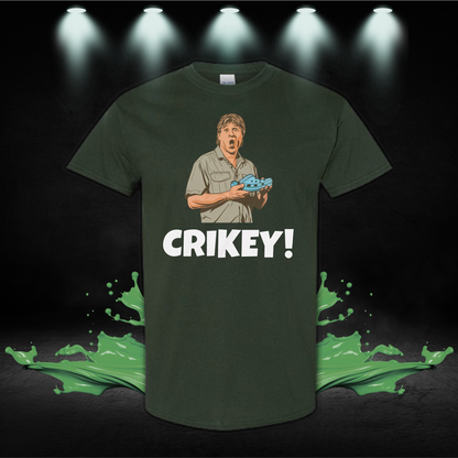 Crikey T-Shirt: Classic Australian Slang Tee - Wildlife & Conservation Fan Gift