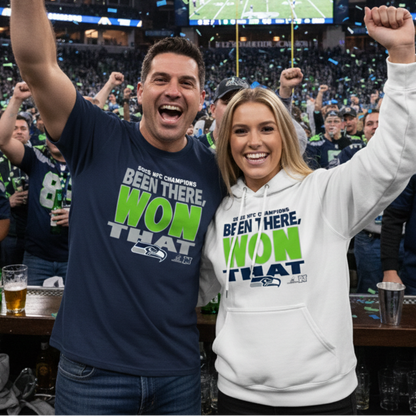 Seahawks NFC Champions Shirt | Seattle Football Championship Hoodie | 12s Victory Crewneck Sweatshirt