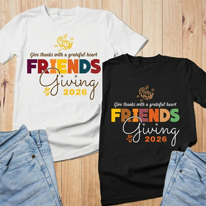 Friendsgiving Shirt, Friendsgiving 2026, Thankful Shirt, Thanksgiving Day Sweatshirt