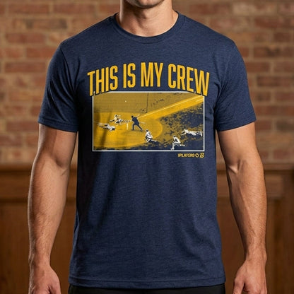 Brewers This Is My Crew shirts Milwaukee Baseball Graphic T-Shirt | Game Day Apparel