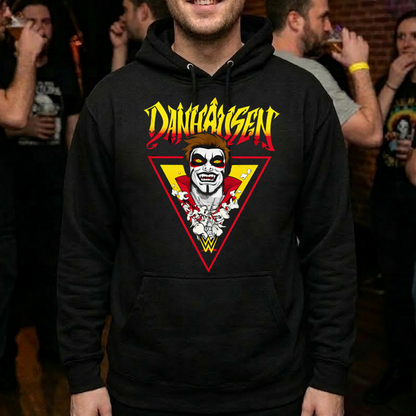 Danhausen Very Nice Very Evil Pro Wrestling Fan T-Shirt - Custom Graphic Tee for Men & Women - Comic Style Horror Wrestler Apparel - Black 100% Cotton Short Sleeve Shirt
