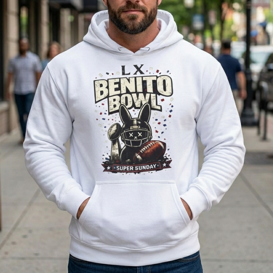 Benito Bowl LX Super Sunday 2026 T-Shirt - Bad Bunny Inspired Football Fan Graphic Tee - Premium Black Streetwear Shirt