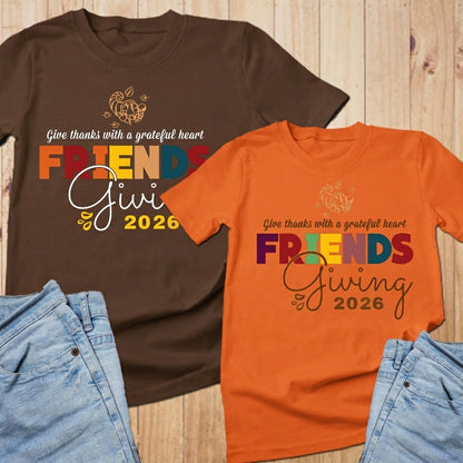 Friendsgiving Shirt, Friendsgiving 2026, Thankful Shirt, Thanksgiving Day Sweatshirt
