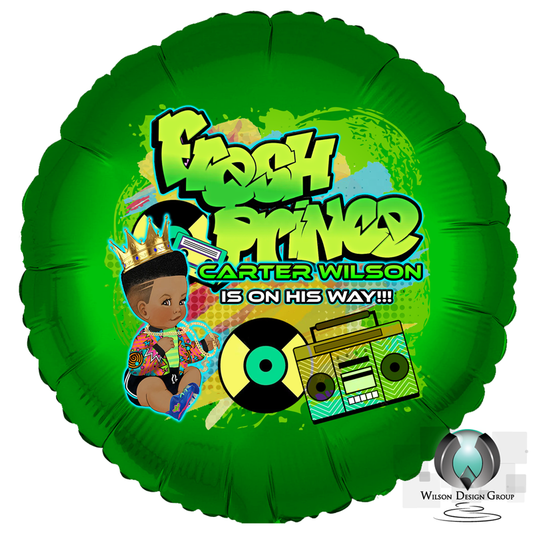 Fresh Prince Baby Shower Helium Balloon - Wilson Design Group
