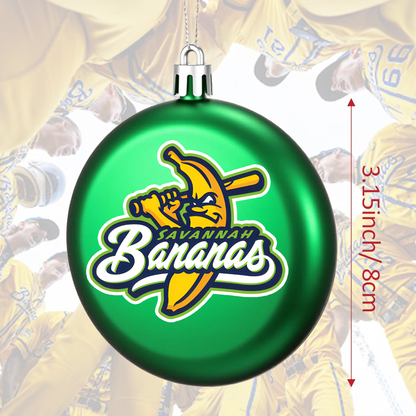 Savannah Bananas Christmas Ornaments Merch Gifts For Baseball Fans