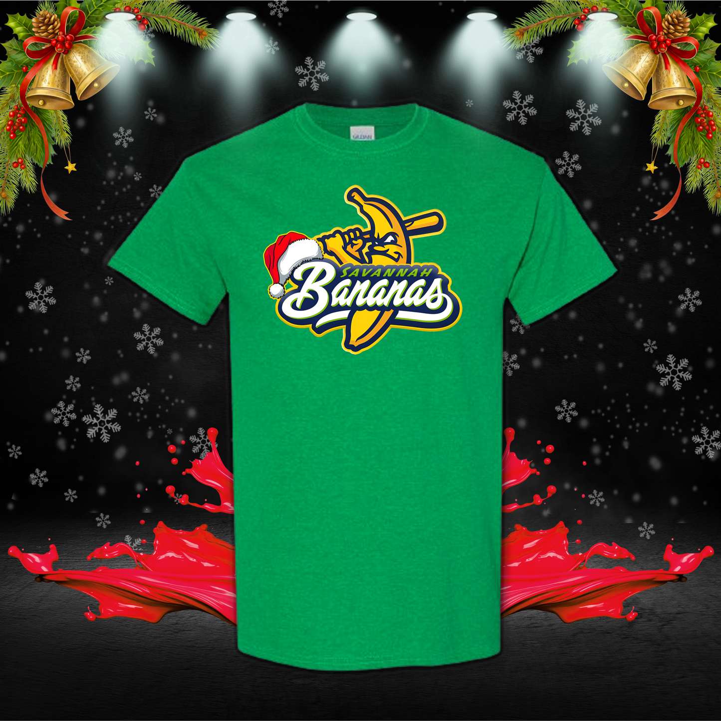 Savannah Bananas Christmas shirts, Christmas T-Shirt Merch Gifts For Baseball Fans
