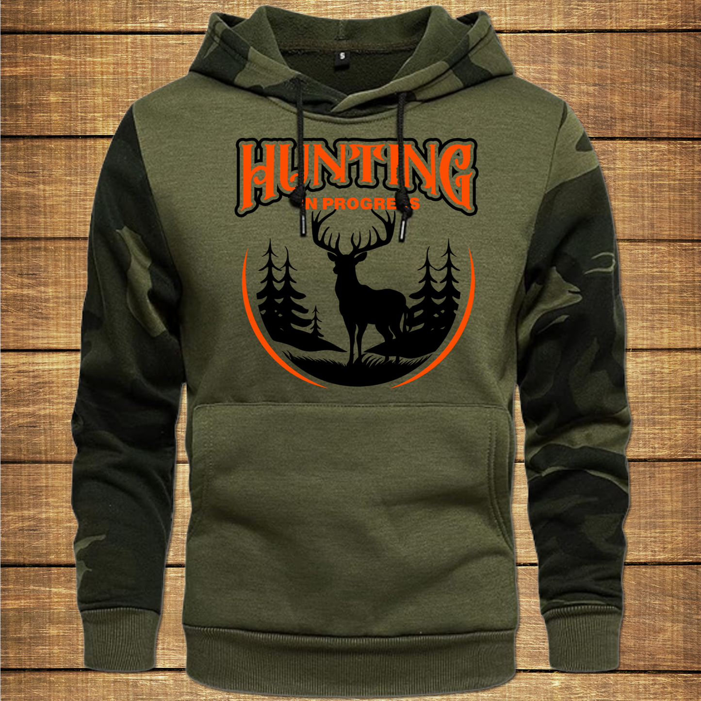 Hunting in progress Camouflage deer hunting hoodie, camouflage hoodie, whitetail deer hoodie - Wilson Design Group