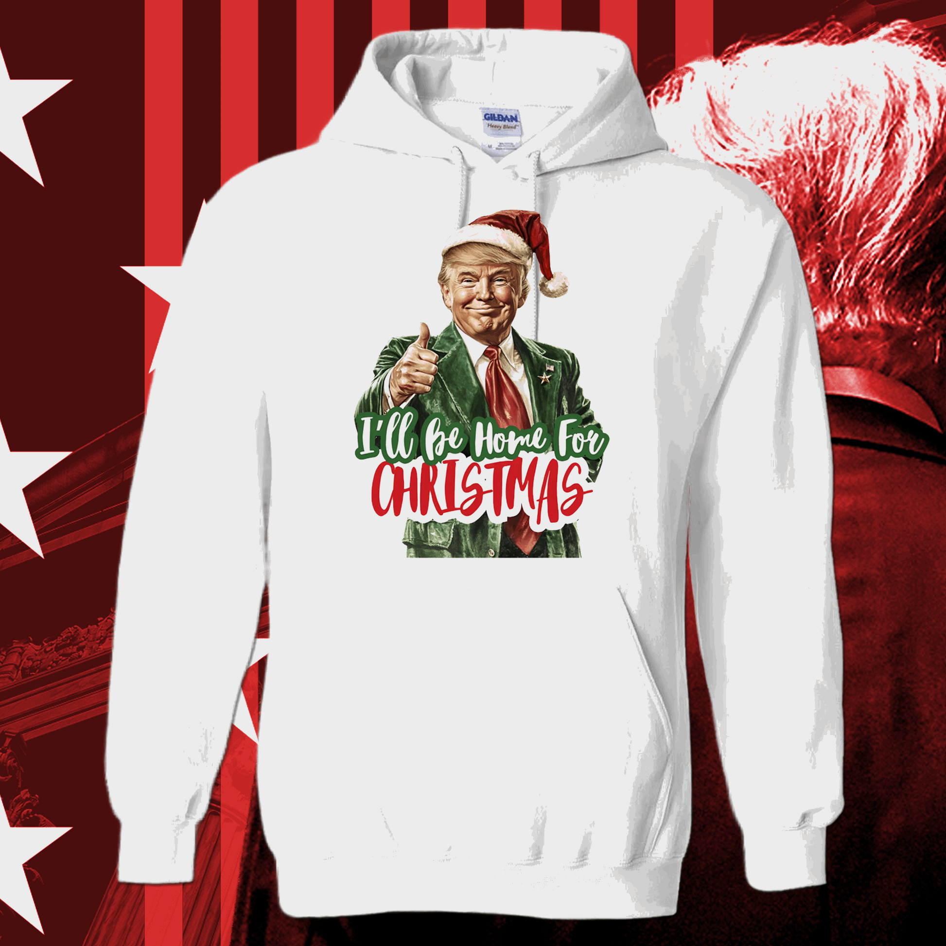 I'll be home for Christmas Trump Shirt, funny Christmas shirt - Wilson Design Group