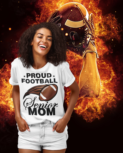 Proud Football Senior Family Shirts | Senior Night Football Mom Dad Brother Sister Tee | Custom Senior 2026 Matching Family Shirt Set