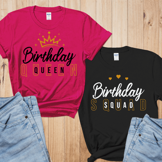 Birthday Queen t shirts, Birthday Queen Shirt, Birthday Squad shirt, Birthday Entourage shirts, matching birthday squad shirts, gift for her - Wilson Design Group