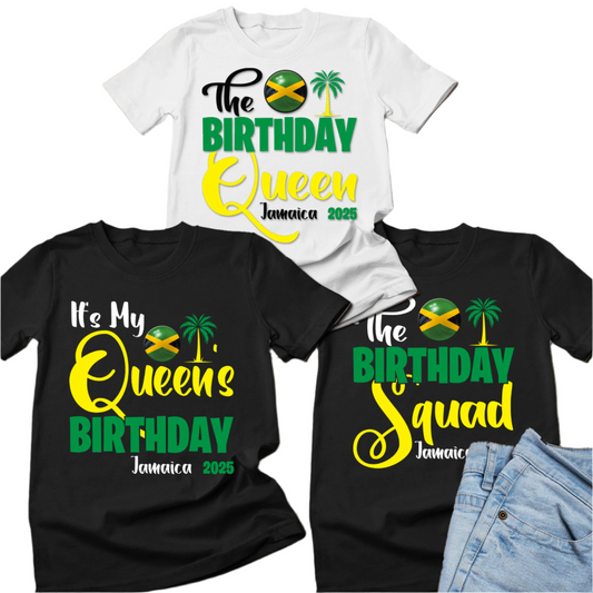 The Birthday Queen shirt, Birthday squad shirts, Jamaica Vacation birthday squad t shirts, Matching Birthday Shirt, jamaica vacation shirts
