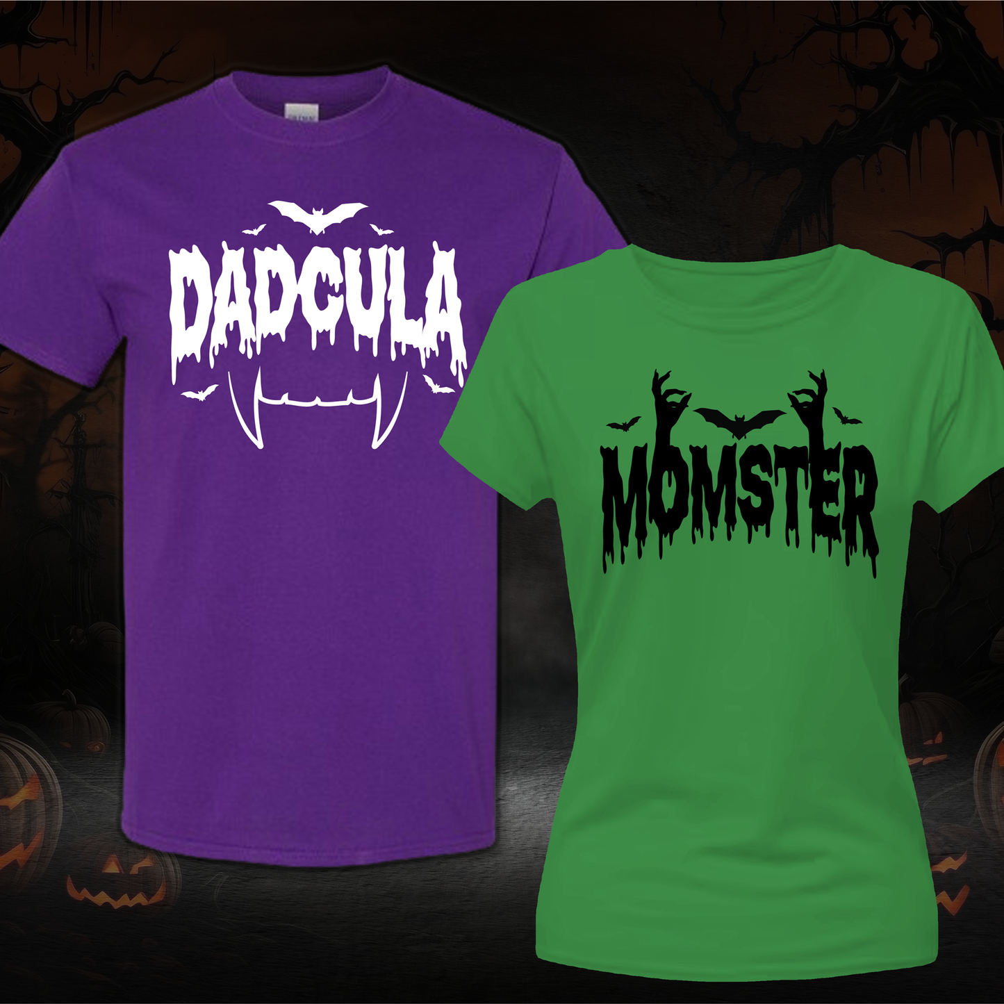 Matching Dadcula and Momster Halloween Shirts, halloween shirts women, cute funny halloween shirts