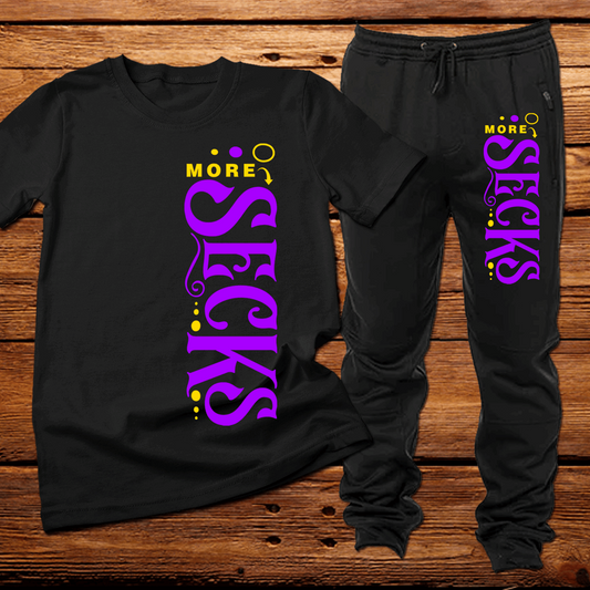Black Mamba More Secks Outfit, Purple and yellow Collection SECKS Clothing, sexy fun apparel