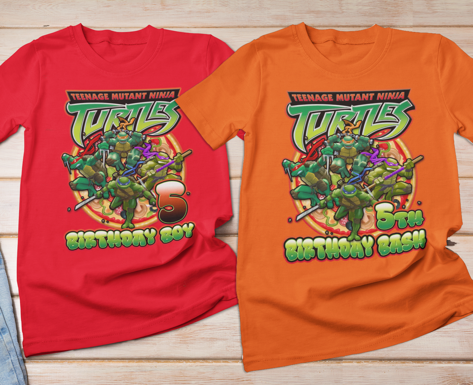 Mutant Teenage Turtle Ninjas Family Matching Birthday Shirts - Wilson Design Group
