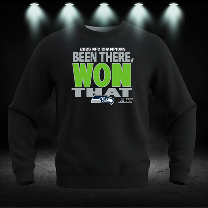 Seahawks NFC Champions Shirt | Seattle Football Championship Hoodie | 12s Victory Crewneck Sweatshirt