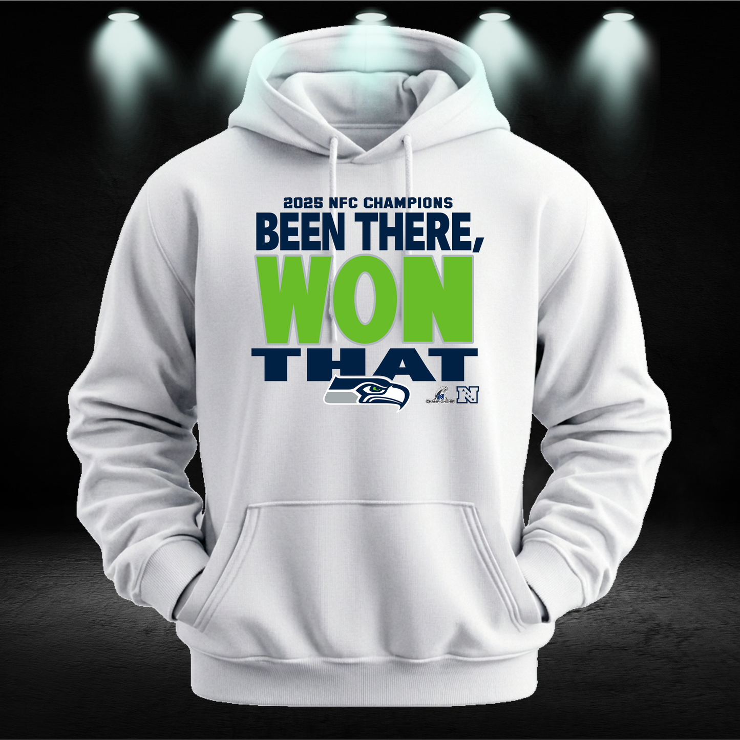 Seahawks NFC Champions Shirt | Seattle Football Championship Hoodie | 12s Victory Crewneck Sweatshirt