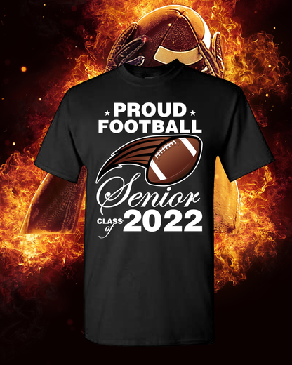 Proud Football Senior Family Shirts | Senior Night Football Mom Dad Brother Sister Tee | Custom Senior 2026 Matching Family Shirt Set