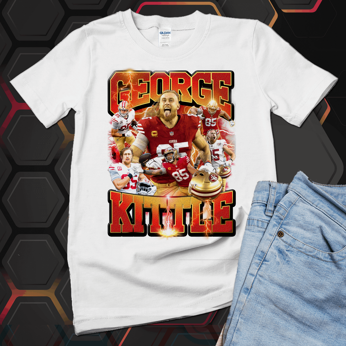 George Kittle t shirt, San Fransisco 49ers T Shirt - Wilson Design Group