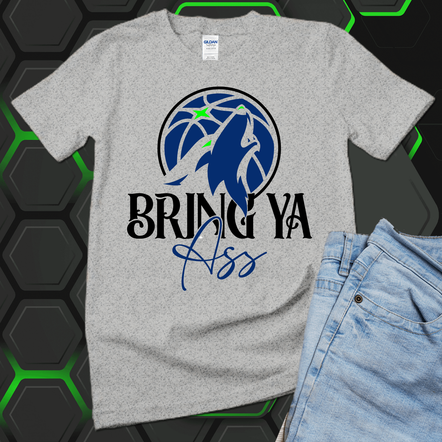 "Bring Ya Ass" T-Shirts, Timberwolves T-Shirt, Anthony Edwards Shirt - Wilson Design Group