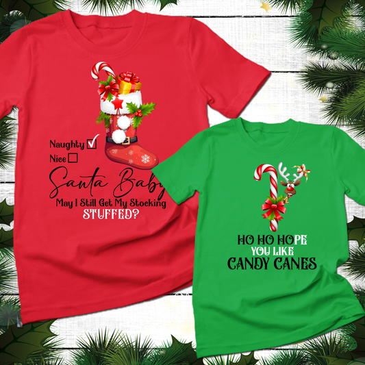 Santa Baby Couples Sweatshirt, Christmas Shirt, Couples Shirts, Christmas Matching Couple - Wilson Design Group