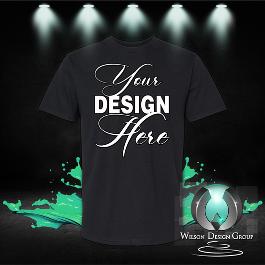Design Your Own Unisex T-Shirt, custom tshirt, t shirt printing - Wilson Design Group