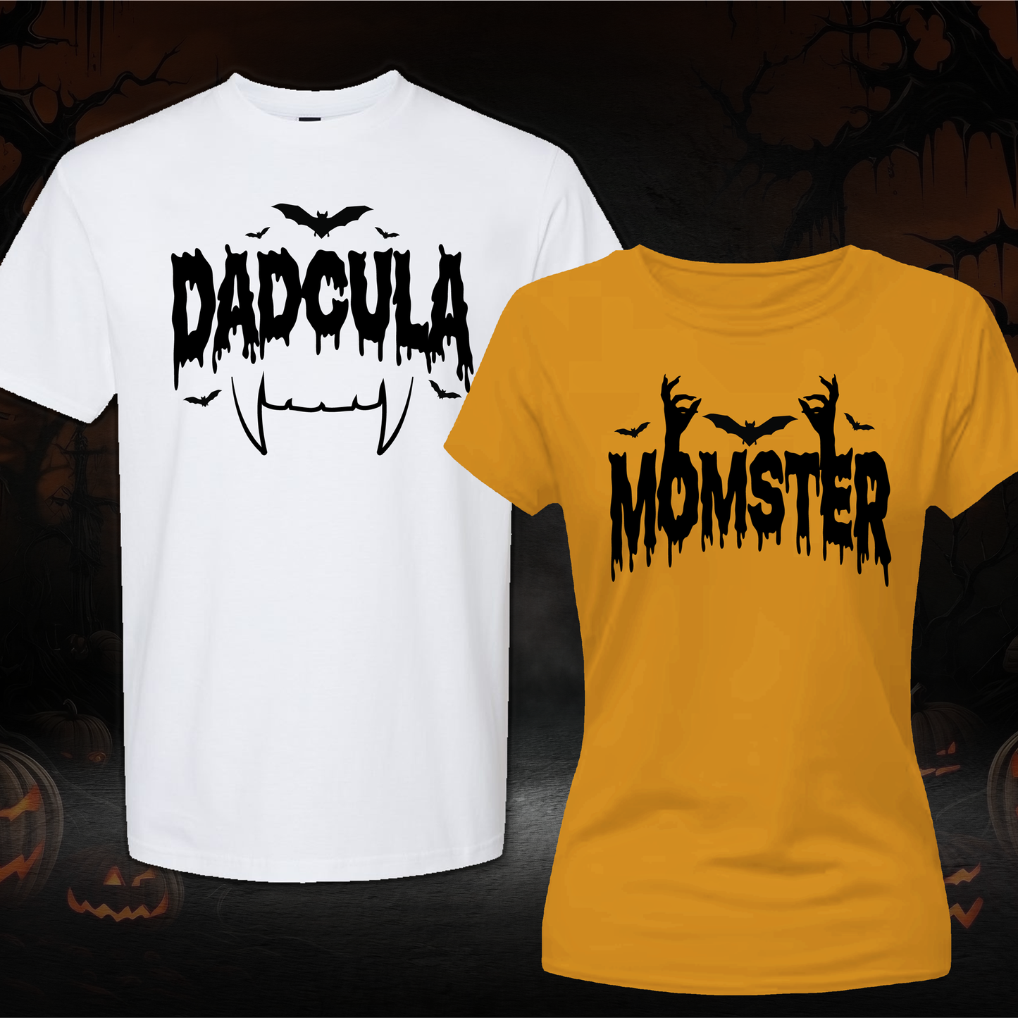 Matching Dadcula and Momster Halloween Shirts, halloween shirts women, cute funny halloween shirts