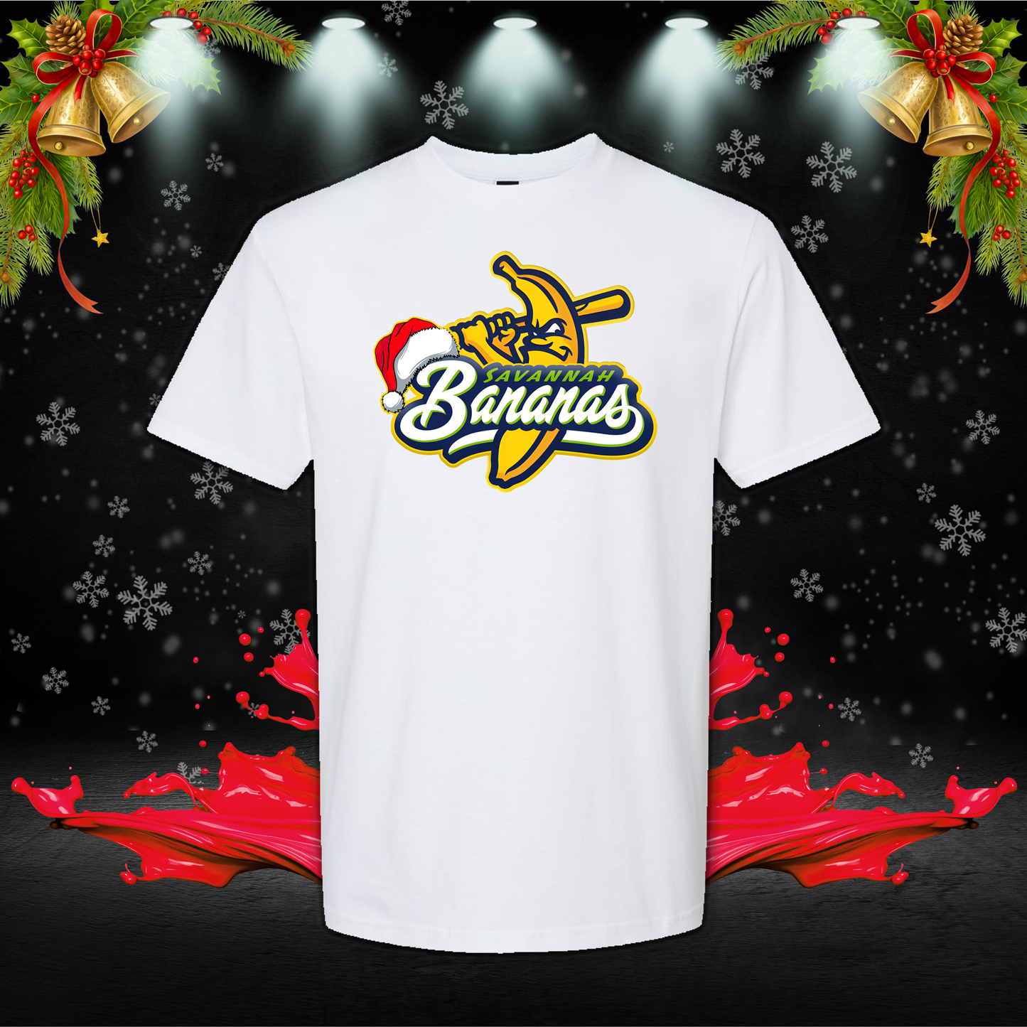 Savannah Bananas Christmas shirts, Christmas T-Shirt Merch Gifts For Baseball Fans