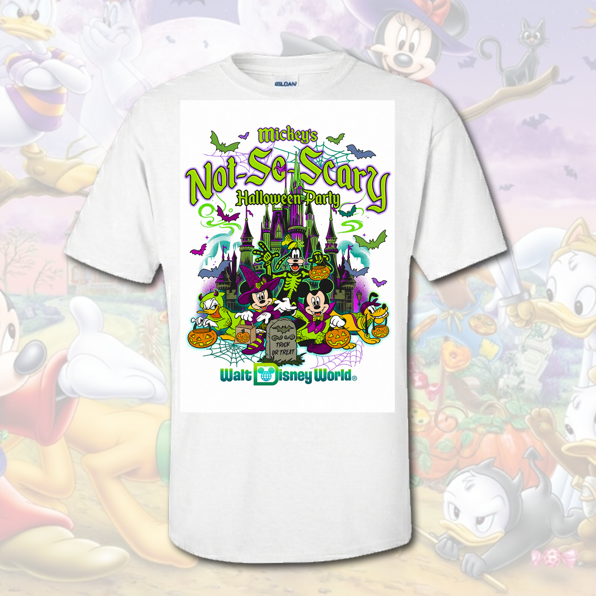 Mickey's Not So Scary Halloween Party Shirt, Spooky Magic Kingdom Graphic Tee, Halloween Family Matching Shirts, Spooky Season Apparel