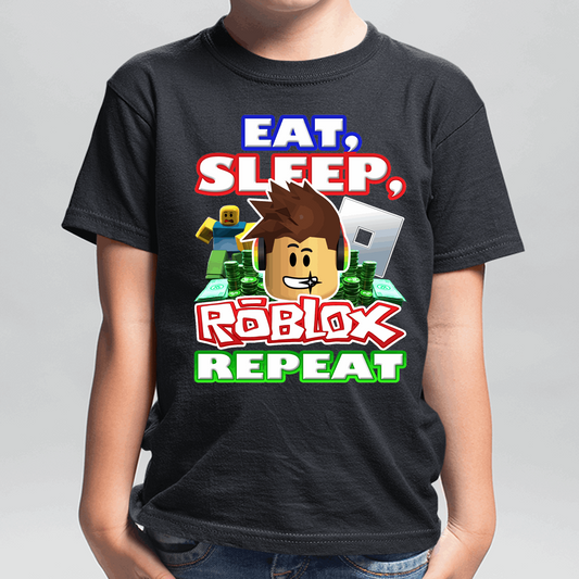 Eat, Sleep, Roblox Repeat Roblox Shirt for boys - Wilson Design Group