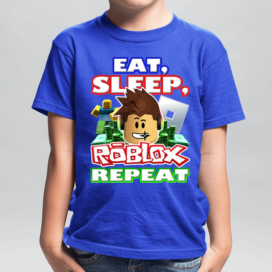 Eat, Sleep, Roblox Repeat Roblox Shirt for boys - Wilson Design Group