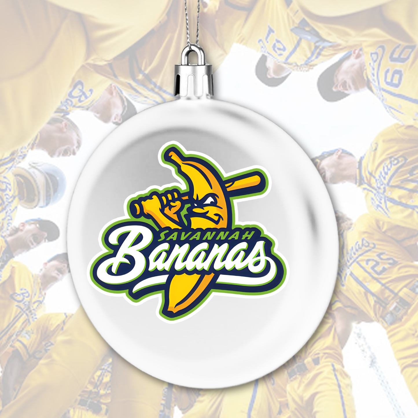 Savannah Bananas Christmas Ornaments Merch Gifts For Baseball Fans