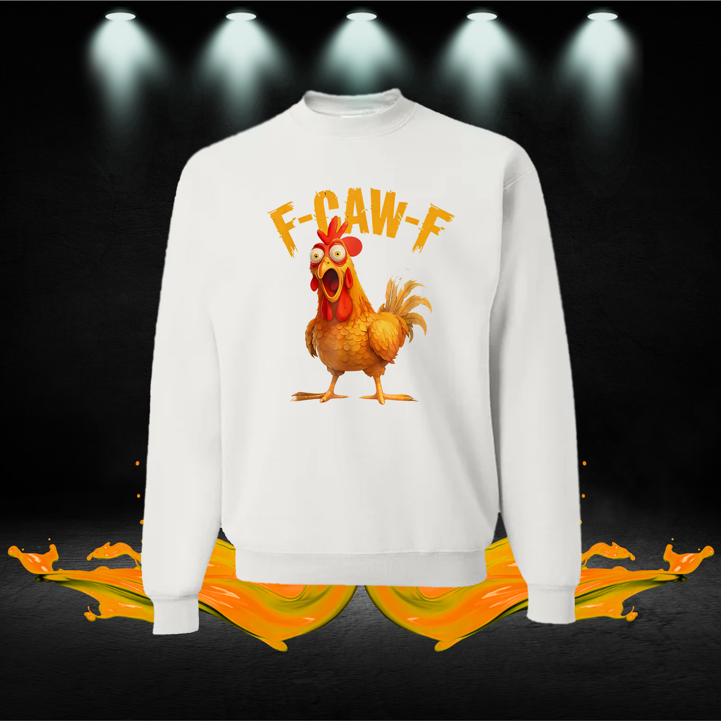 Funny F-Caw-F Meme Shirt | Graphic Chicken T-Shirt | Bird Pun Apparel