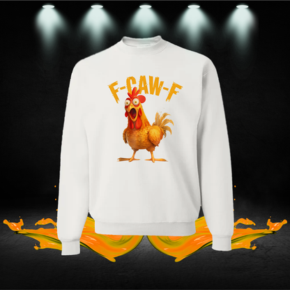Funny F-Caw-F Meme Shirt | Graphic Chicken T-Shirt | Bird Pun Apparel