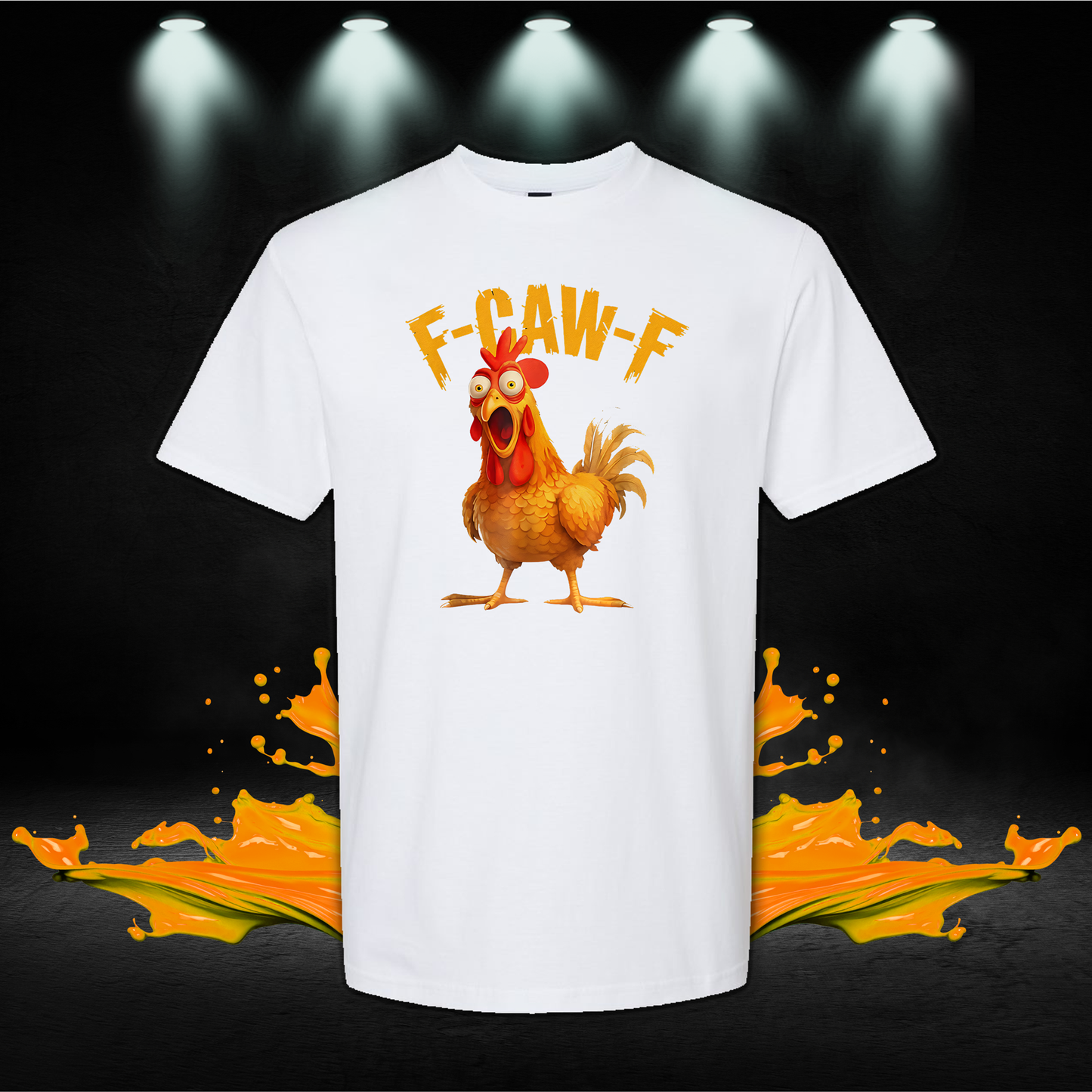 Funny F-Caw-F Meme Shirt | Graphic Chicken T-Shirt | Bird Pun Apparel