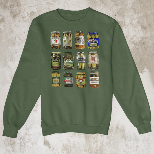 Vintage pickle jar sweatshirt, Vintage Canned Pickles Sweatshirt, T-Shirt, or Hoodie - Wilson Design Group