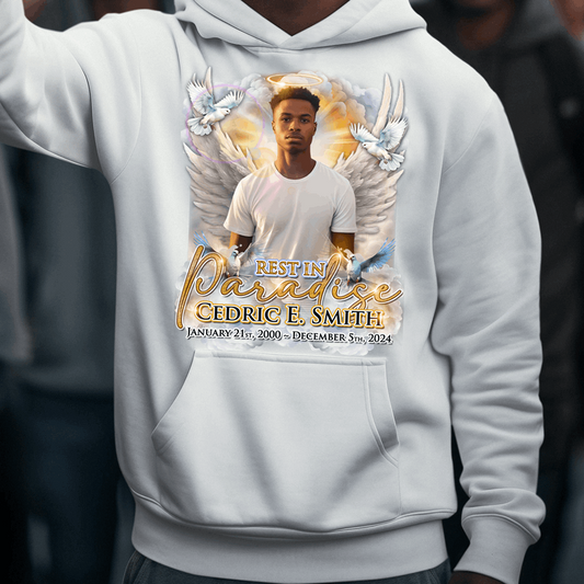 Custom Heaven Rest in Paradise Memorial T-Shirts and hoodies, funeral t shirts, memorial day t shirt, RIP Shirts, Memorial Gift, memorial - Wilson Design Group