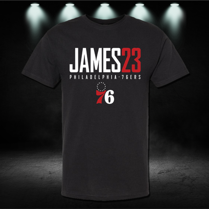Lebron Sixers Shirt - LeBron James Philadelphia 76ers Shirt | Sixers Basketball Fan Graphic Tee