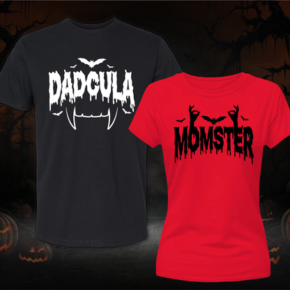 Matching Dadcula and Momster Halloween Shirts, halloween shirts women, cute funny halloween shirts
