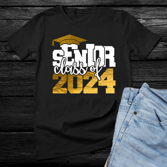 Senior Class of 2024 t-shirt, shirts for graduating seniors (Choose your color)
