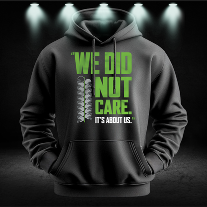 We Did Not Care Shirt - Seattle Football Game Day Tee - Funny Mike Macdonald Quote Shirt - Vintage Seattle Fan Gear - Trendy Hawks Football T-Shirt