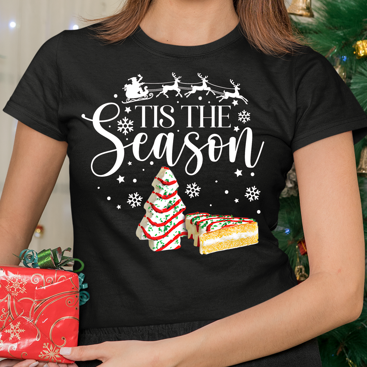 Christmas Tree Cake Shirt, Tis the season Christmas tree cake sweatshirt - Wilson Design Group