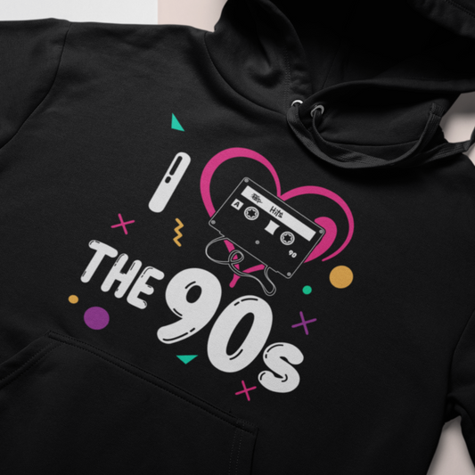I Love the 90s Retro 90s fashion sweatshirt or hoodie - Wilson Design Group
