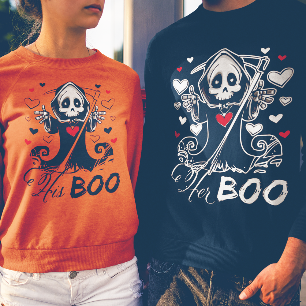His Boo, Her Boo Matching Halloween Shirts - Wilson Design Group