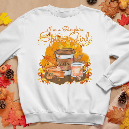 Pumkin Spice Girl sweatshirt / Hoodie, Fall Sweatshirt - Wilson Design Group