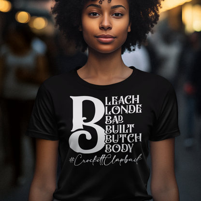 Jasmine Crockett T-Shirt, Bleach blonde Crockett clapback t-shirt - Wilson Design Group