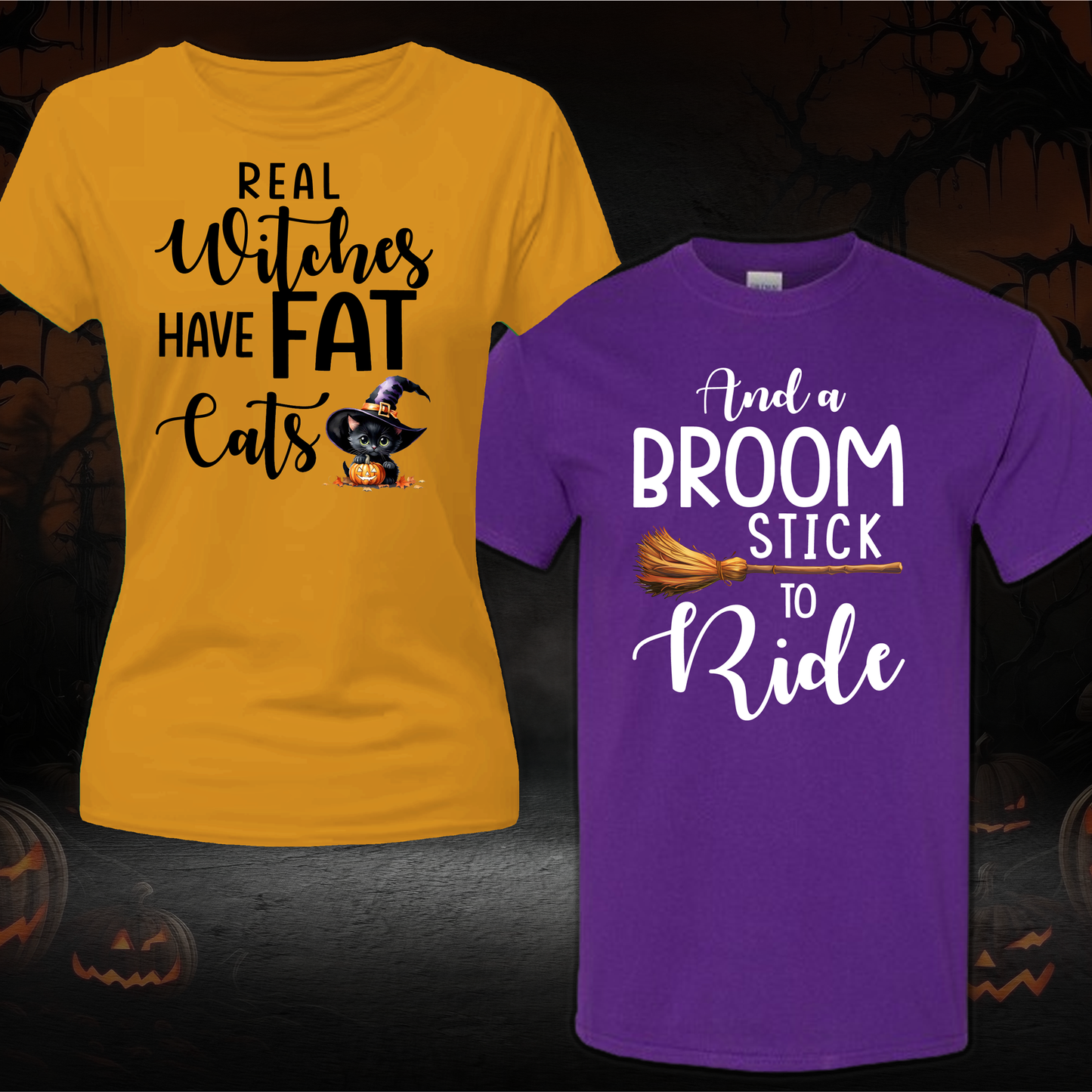 Matching Real Witch Halloween couples Shirts, halloween shirts women, cute funny halloween shirts