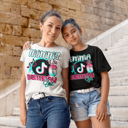 Tik Tok Birthday Girl Shirt, matching Tik Tok Birthday Shirts - Wilson Design Group