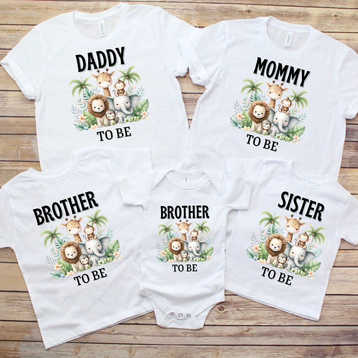 Safari Baby Shower Shirt, Mama to Be Jungle Theme T-Shirt, Custom Wild One is on the Way Tee, Gender Neutral Pregnancy Reveal Outfit