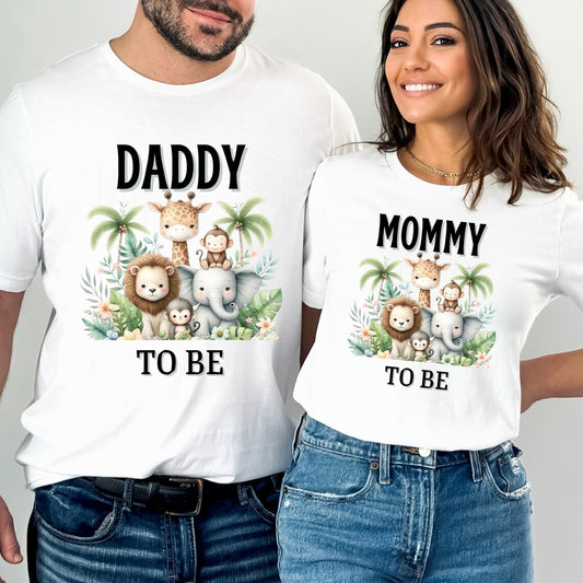 Safari Baby Shower Shirt, Mama to Be Jungle Theme T-Shirt, Custom Wild One is on the Way Tee, Gender Neutral Pregnancy Reveal Outfit
